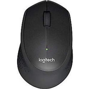 Logitech B330 Silent Plus Kabellose Optische Maus für Rechtshänder 3 Tasten 2,4 GHz Schwarz 1011350