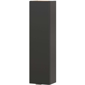Lomadox - Badezimmer Hängeschrank TOSKANA-BLACK-56 in seidenmatt anthrazit b/h/t ca. 20/75/16cm - grau