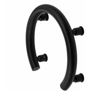 Lomadox - Haltegriff Dusche/Wanne behindertengerecht VITAL-30 matt Schwarz