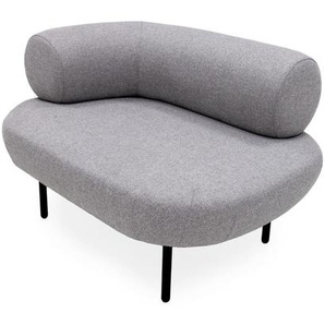 Lomoco Récamiere , Grau , Metall, Textil , 103x65x76 cm , Armteil links , Wohnzimmer, Sofas & Couches, Sofas, Recamieren