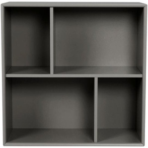 Lomoco Regal, Grau, Holzwerkstoff, 70x70x32 cm, stehend, Arbeitszimmer, Büroregale, Bücherregale