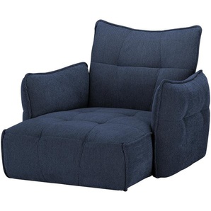 Longchair  Jeaneva ¦ blau ¦ Maße (cm): B: 136 H: 101 T: 157.0