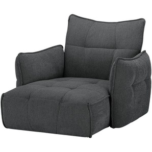 Longchair  Jeaneva ¦ grau ¦ Maße (cm): B: 136 H: 101 T: 157.0