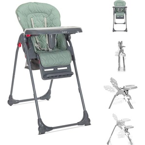 Lorelli Kinderhochstuhl Dulce Sitzhöhe verstellbar, faltbar, 5-Punkt-Gurt, Korb grün 10100452504