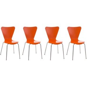 Lottorp Dining Chair - Modern - Orange - Metal - 46 cm x 47 cm x 81 cm