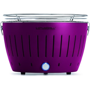 LotusGrill Classic Pflaumenlila Holzkohlegrill Tischgrill raucharm USB-Anschluß 4260023019922