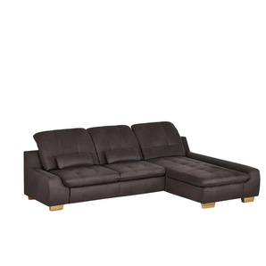 Lounge Collection Ecksofa anthrazit - Mikrofaser Davinci ¦ grau ¦ Maße (cm): B: 294 H: 85 T: 210.0