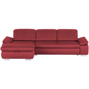 Lounge Collection Ecksofa aus Mikrofaser Kathrin ¦ rot ¦ Maße (cm): B: 309 H: 85 T: 195.0
