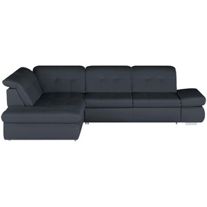 Lounge Collection Ecksofa Leder  Spencer ¦ blau ¦ Maße (cm): B: 323 H: 102 T: 260.0