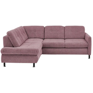 Lounge Collection Ecksofa  LIORA ¦ rosa/pink ¦ Maße (cm): B: 242 H: 99 T: 210
