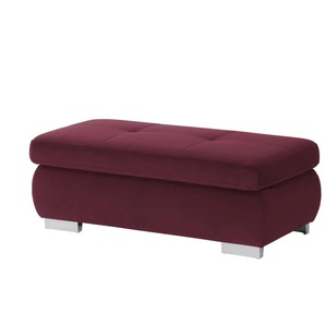 Lounge Collection Polsterhocker  Affair ¦ rot ¦ Maße (cm): B: 129 H: 47 T: 64.0