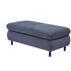 Lounge Collection Polsterhocker  Liora ¦ blau ¦ Maße (cm): B: 129 H: 47 T: 64.0