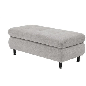 Lounge Collection Polsterhocker  Liora ¦ grau ¦ Maße (cm): B: 129 H: 47 T: 64.0