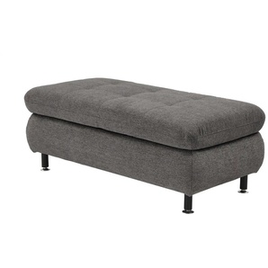Lounge Collection Polsterhocker  Liora ¦ grau ¦ Maße (cm): B: 129 H: 47 T: 64.0