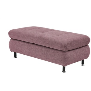 Lounge Collection Polsterhocker  Liora ¦ rosa/pink ¦ Maße (cm): B: 129 H: 47 T: 64.0