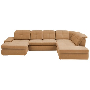 Lounge Collection Wohnlandschaft aus Mikrofaser Affair ¦ braun ¦ Maße (cm): B: 371 H: 100 T: 260.0