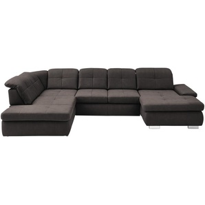 Lounge Collection Wohnlandschaft aus Mikrofaser Affair ¦ braun ¦ Maße (cm): B: 371 H: 100 T: 260.0