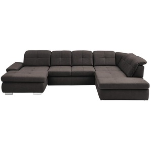 Lounge Collection Wohnlandschaft aus Mikrofaser Affair ¦ braun ¦ Maße (cm): B: 371 H: 100 T: 260.0