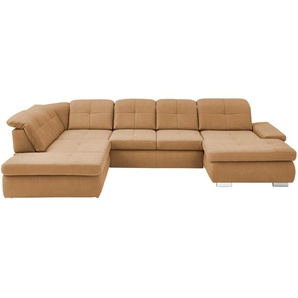 Lounge Collection Wohnlandschaft aus Mikrofaser Affair ¦ braun ¦ Maße (cm): B: 371 H: 100 T: 260.0