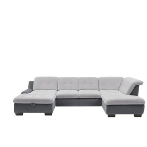 Lounge Collection Wohnlandschaft  Davinci ¦ grau ¦ Maße (cm): B: 346 H: 104 T: 195.0