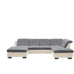 Lounge Collection Wohnlandschaft  Davinci ¦ grau ¦ Maße (cm): B: 346 H: 85 T: 195.0