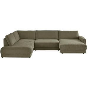 Lounge Collection Wohnlandschaft Erion ¦ grün ¦ Maße (cm): B: 371 H: 83 T: 250.0