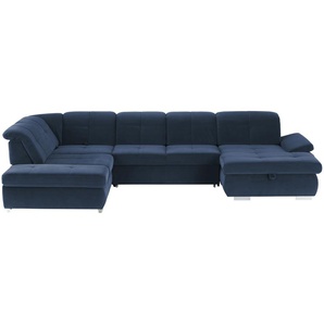Lounge Collection Wohnlandschaft Mikrofaser  Affair ¦ blau ¦ Maße (cm): B: 371 H: 100 T: 260.0