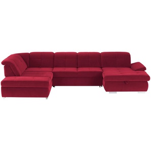Lounge Collection Wohnlandschaft Mikrofaser  Affair ¦ rot ¦ Maße (cm): B: 371 H: 100 T: 260.0