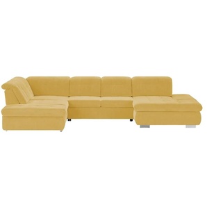 Lounge Collection Wohnlandschaft mit verschiedenen Funktionen Spencer ¦ gelb ¦ Maße (cm): B: 382 H: 102 T: 260.0