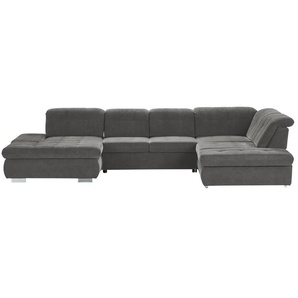 Lounge Collection Wohnlandschaft mit verschiedenen Funktionen Spencer ¦ grau ¦ Maße (cm): B: 382 H: 102 T: 260.0
