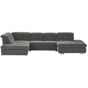 Lounge Collection Wohnlandschaft mit verschiedenen Funktionen Spencer ¦ grau ¦ Maße (cm): B: 382 H: 102 T: 260.0