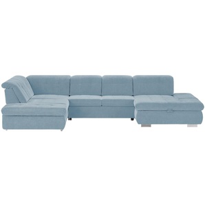 Lounge Collection Wohnlandschaft  Spencer ¦ blau ¦ Maße (cm): B: 382 H: 102 T: 260