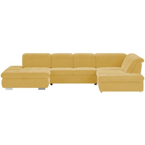 Lounge Collection Wohnlandschaft mit verschiedenen Funktionen Spencer ¦ gelb ¦ Maße (cm): B: 382 H: 102 T: 260.0