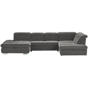 Lounge Collection Wohnlandschaft mit verschiedenen Funktionen Spencer ¦ grau ¦ Maße (cm): B: 382 H: 102 T: 260.0