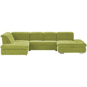 Lounge Collection Wohnlandschaft mit verschiedenen Funktionen Spencer ¦ grün ¦ Maße (cm): B: 382 H: 102 T: 260.0