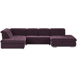 Lounge Collection Wohnlandschaft  Spencer ¦ lila/violett ¦ Maße (cm): B: 382 H: 102 T: 260