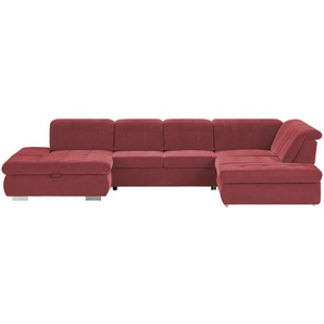 Lounge Collection Wohnlandschaft mit verschiedenen Funktionen Spencer ¦ rot ¦ Maße (cm): B: 382 H: 102 T: 260.0