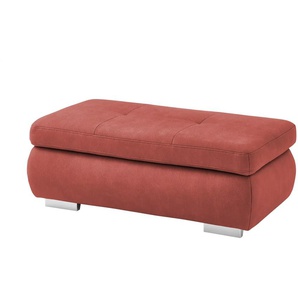 Lounge Collection XXL- Hocker  aufklappbar  Affair ¦ rot ¦ Maße (cm): B: 129 H: 47 T: 64.0