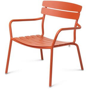 Lounge Sessel Granada Aluminium orange, 75x68.2x69.5 cm