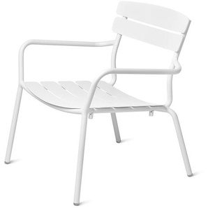Lounge Sessel Granada Aluminium weiß, 75x68.2x69.5 cm