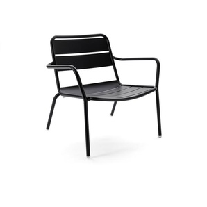 Lounge Sessel Malaga Aluminium schwarz, 72.5x76.7x69.3 cm