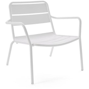 Lounge Sessel Malaga Aluminium weiß, 72.5x76.7x69.3 cm