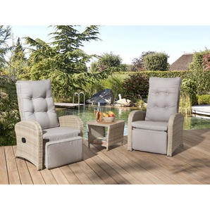 Lounge-Set Ella beige 3-teilig