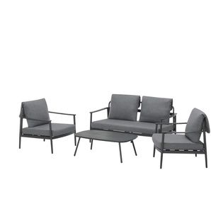 Lounge-Set Tokio - grau - Materialmix | Möbel Kraft