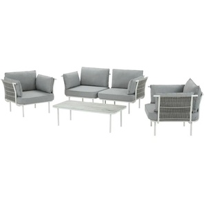 Lounge - Set Versailles - weiß - Materialmix | Möbel Kraft