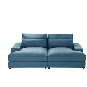 Lounge Sofa  Branna ¦ blau ¦ Maße (cm): B: 232 H: 88 T: 164.0