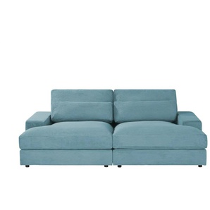Lounge Sofa Branna - türkis/petrol - Materialmix - 232 cm - 88 cm - cm 164,0 | Möbel Kraft