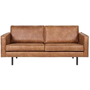 Lounge Sofa in Cognac Braun recycling Leder