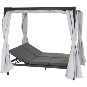 Siena Garden Loungebett Waikiki - grau - Materialmix - 150 cm - 200 cm | Möbel Kraft