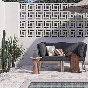 Loungeecke 74 x 78 x 74cm Grau
